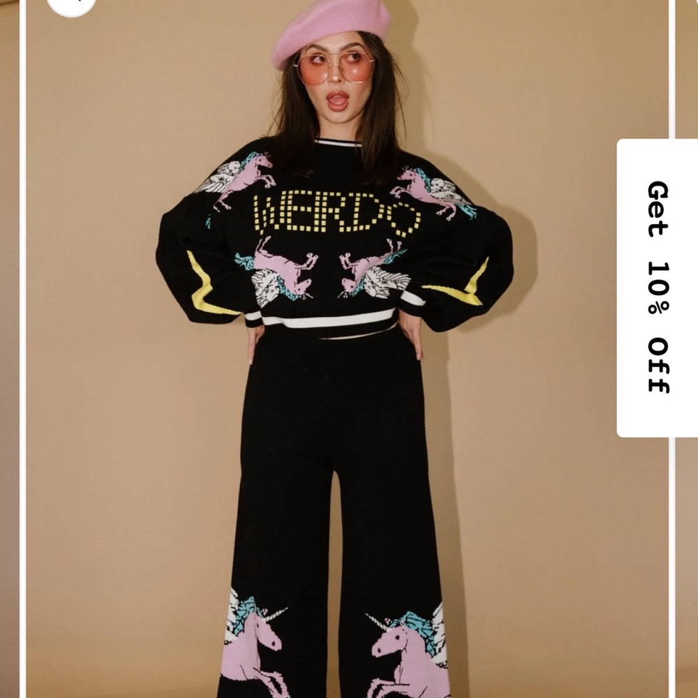 Dressed in LALA weirdo’s unite Pegasus knit set size medium